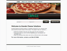 Tablet Screenshot of grandecheesesolutions.com